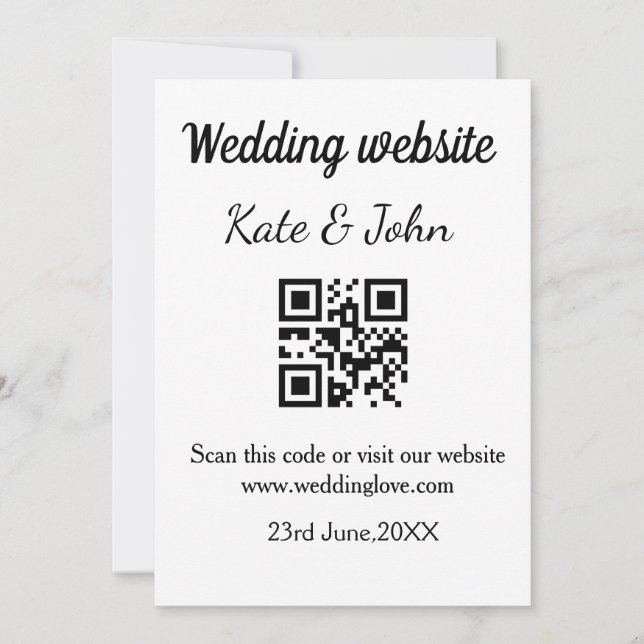 Colorful watercolor abstract add name text invitation (Front)