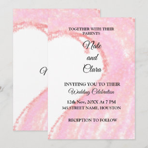 Colorful watercolor abstract add name text invitation