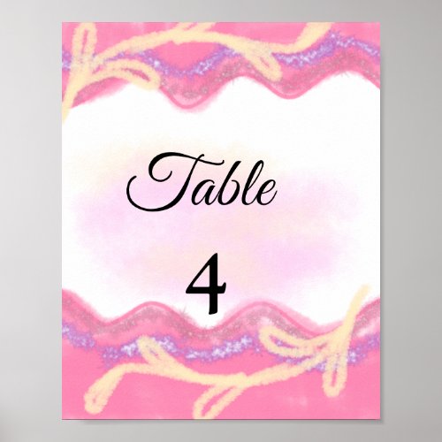 Colorful watercolor abstract add name text poster