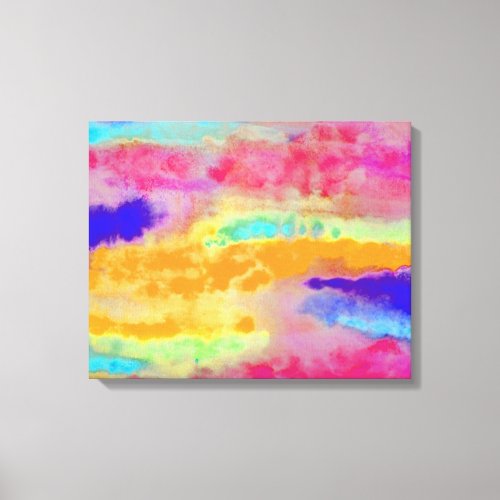 Colorful Watercolor abstract Canvas Print