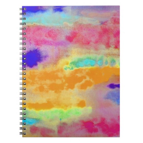 Colorful Watercolor abstract Notebook