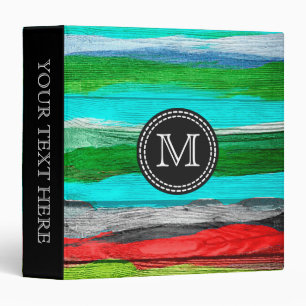 Colorful Watercolor Abstract Pattern #5 Binder