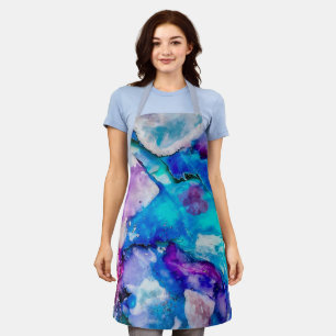 Colorful Watercolor Abstraction Apron