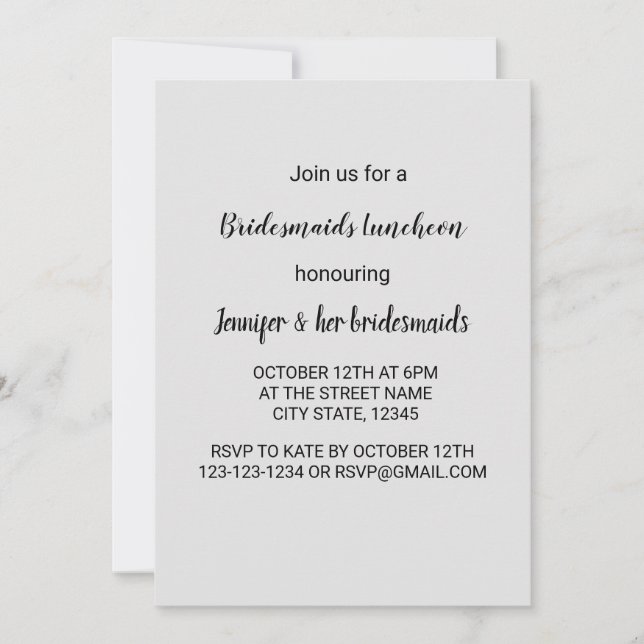 Colorful watercolor add your name text editable invitation (Front)