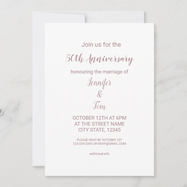 Colorful watercolor add your name text editable invitation (Front)