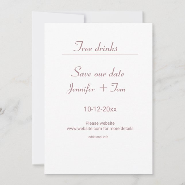 Colorful watercolor add your name text editable invitation (Front)