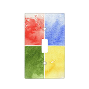 colorful watercolor background for your design light switch cover