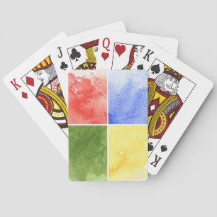 colorful watercolor background for your design poker cards