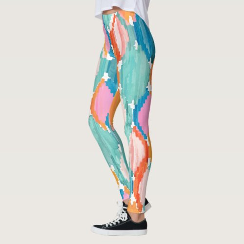 Colorful Watercolor Background Leggings