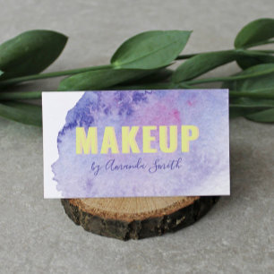 Colorful Watercolor Brushstroke Unique Business Card