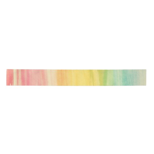 Colorful Watercolor Brushstrokes Satin Ribbon