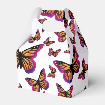Colorful Watercolor Butterflies Favor Boxes by Omtastic at Zazzle