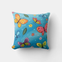Colorful watercolor butterflies