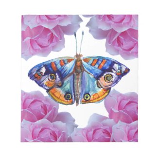 Colorful watercolor butterfly