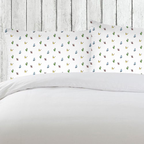 Colorful Watercolor Butterfly Pattern Aesthetic 2 Pillow Case