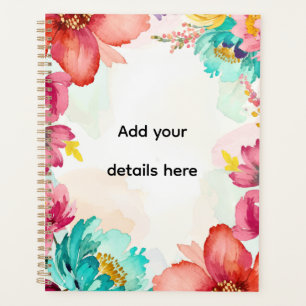 Colorful Watercolor Classroom Planner
