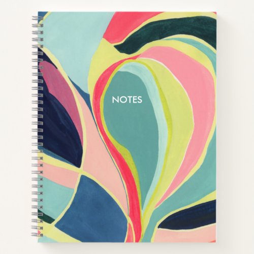 Colorful Watercolor Color Block Art Notebook