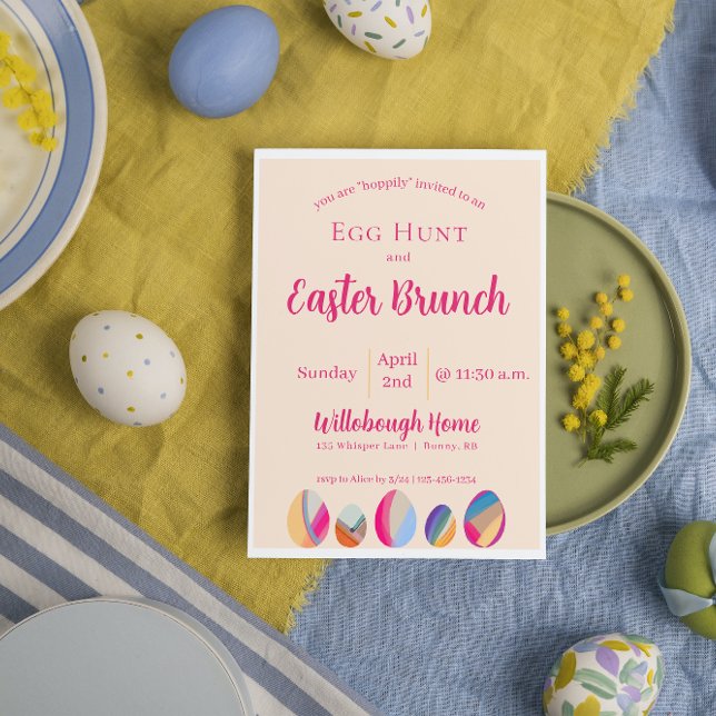 Colorful Watercolor Easter Brunch Invitation (Creator Uploaded)