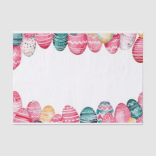 Colorful watercolor Easter Eggs  Tissue Paper
