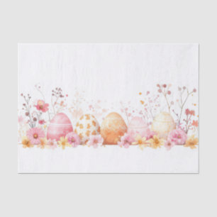 Colorful watercolor Easter Eggs Tissue Paper
