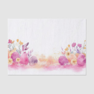 Colorful watercolor Easter Eggs Tissue Paper