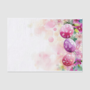 Colorful watercolor Easter Eggs Tissue Paper