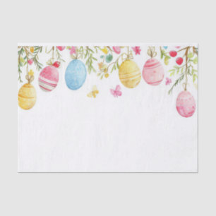 Colorful watercolor Easter Eggs Tissue Paper