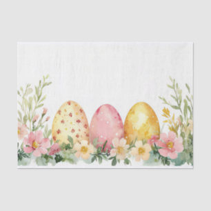 Colorful watercolor Easter Eggs Tissue Paper