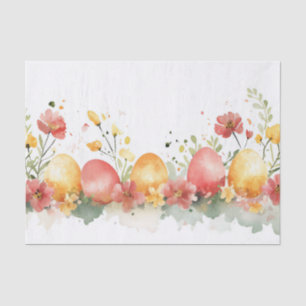 Colorful watercolor Easter Eggs Tissue Paper