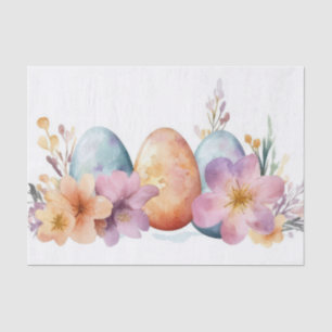 Colorful watercolor Easter Eggs Tissue Paper