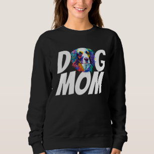 Colorful Watercolor English Springer Spaniel Mom D Sweatshirt
