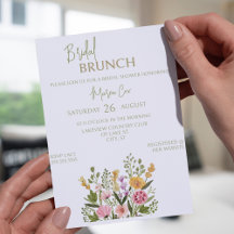 Colorful Watercolor Floral Bouquet BridaI Brunch