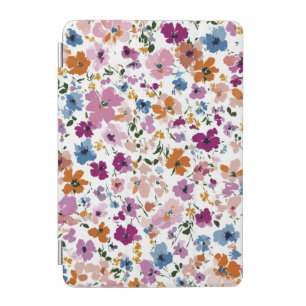 Colorful Watercolor Floral Scatter iPad Mini Cover