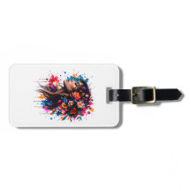 Colorful Watercolor Floral Woman Art