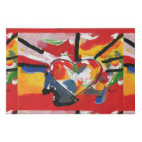 Colorful Watercolor Heart Abstract Art