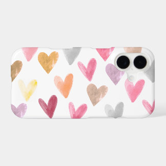 Colorful Watercolor Heart iPhone 17 Case