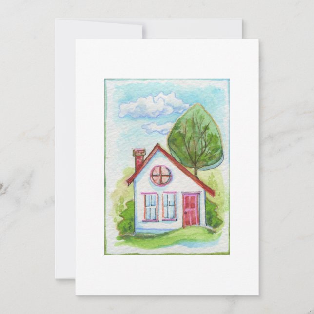 Colorful Watercolor House (Front)