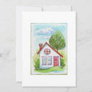 Colorful Watercolor House
