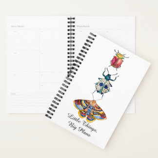 Colorful Watercolor Insects Planner