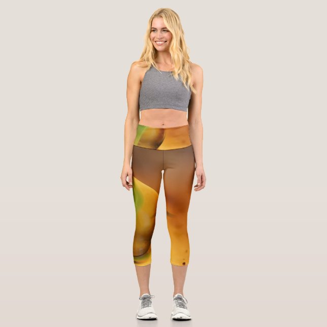 Colorful Watercolor Leggings for Yoga and Pilates (Front)
