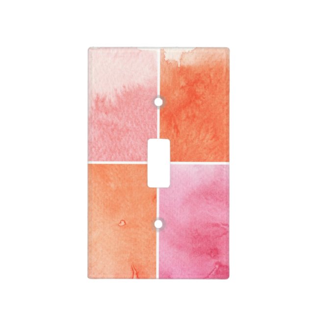 colorful watercolor light switch cover (Front)