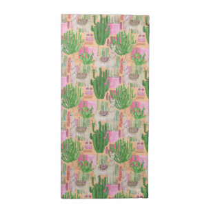 Colorful Watercolor Llama Pattern Cloth Napkin