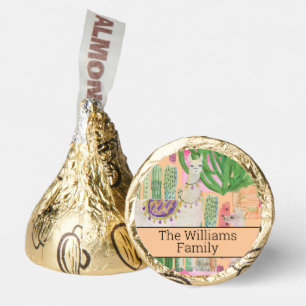 Colorful Watercolor Llama Pattern Hershey®'s Kisses®