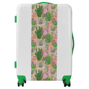 Colorful Watercolor Llama Pattern Luggage