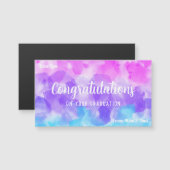 Colorful watercolor Magnetic Card (Front/Back)