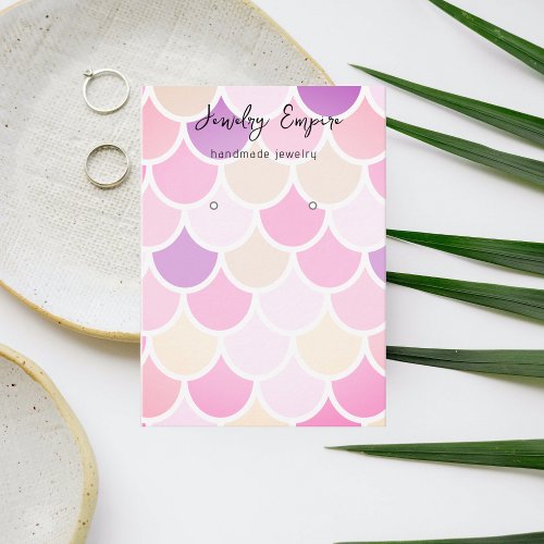 Colorful Watercolor Mermaid Earning Holder Business Card