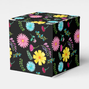Colorful Watercolor Mexican Fiesta Favor Boxes