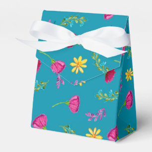 Colorful Watercolor Mexican Fiesta Favor Boxes