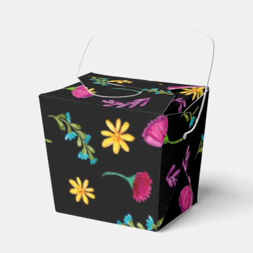 Colorful Watercolor Mexican Fiesta Favor Boxes