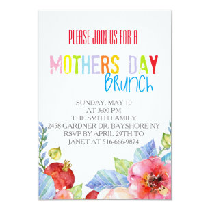 mothers day brunch invitations zazzle